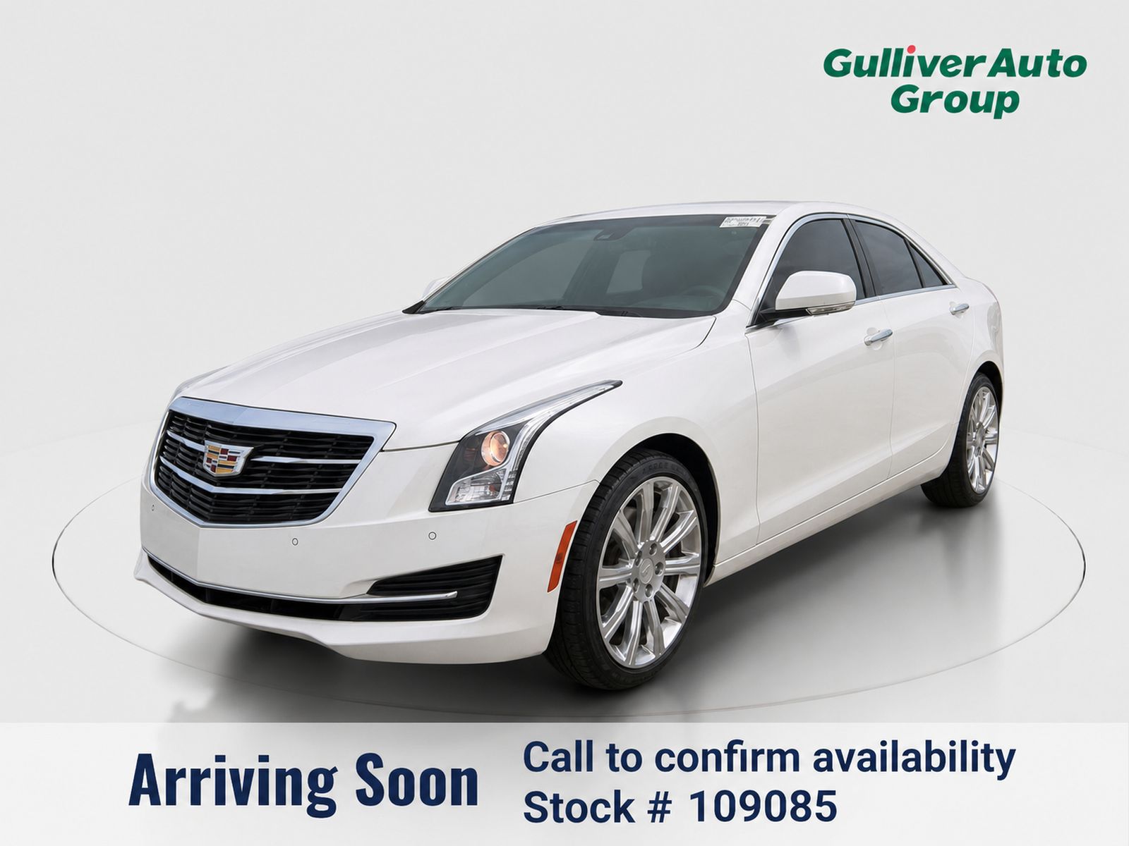 Crystal White Tricoat 2017 Cadillac ATS Sedan All-Wheel Drive 8-Speed Automatic