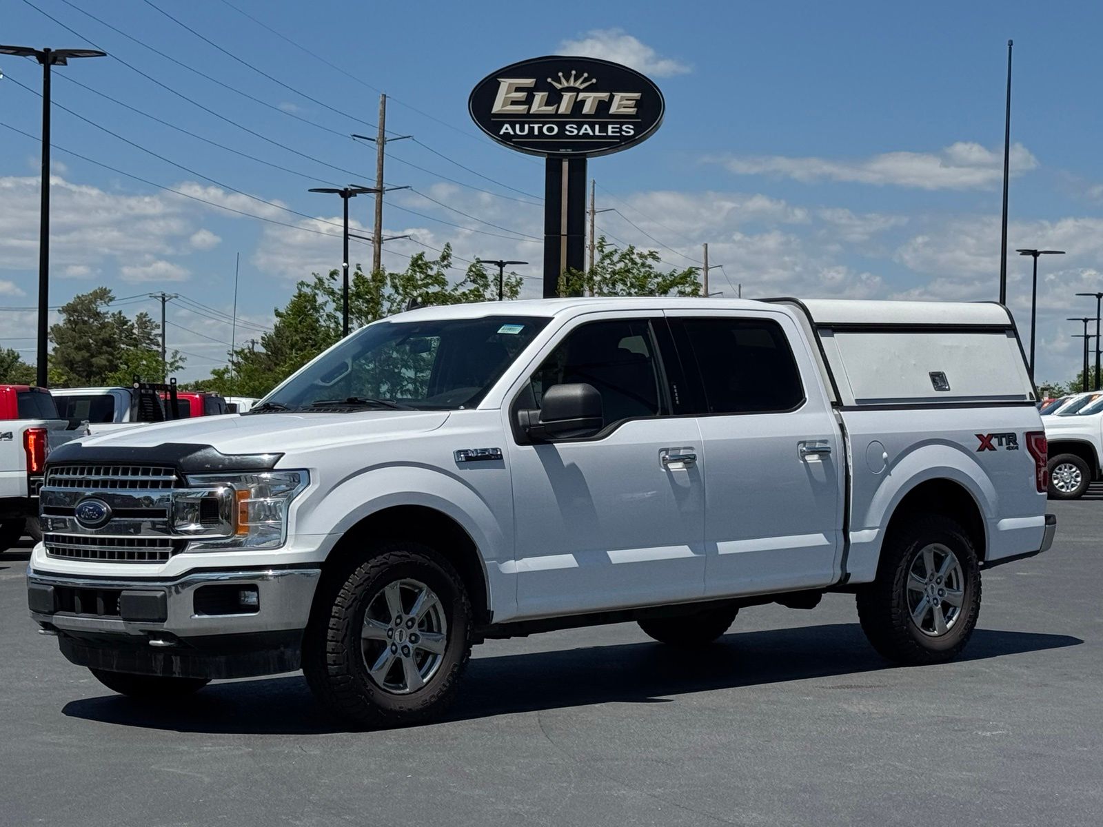 White 2020 Ford F-150 XLT SuperCrew 4WD Pickup Truck Four-Wheel Drive Automatic