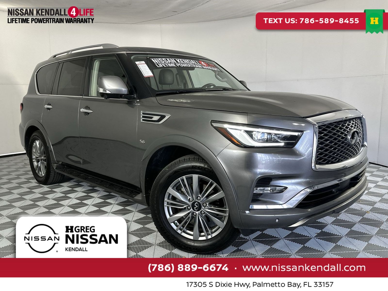 Gray (Graphite Shadow) 2020 INFINITI QX80 SUV / Crossover Rear-Wheel Drive 7-Speed Automatic