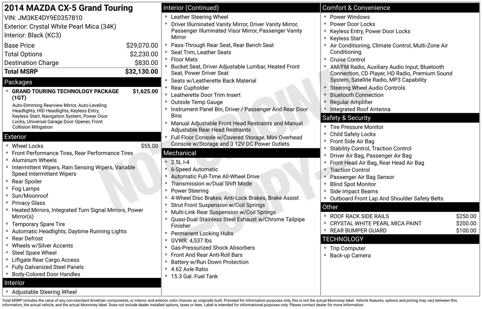 Used Car 2014 Mazda Cx-5  Grand Touring For Sale Under $10,000 In Austin, Texas