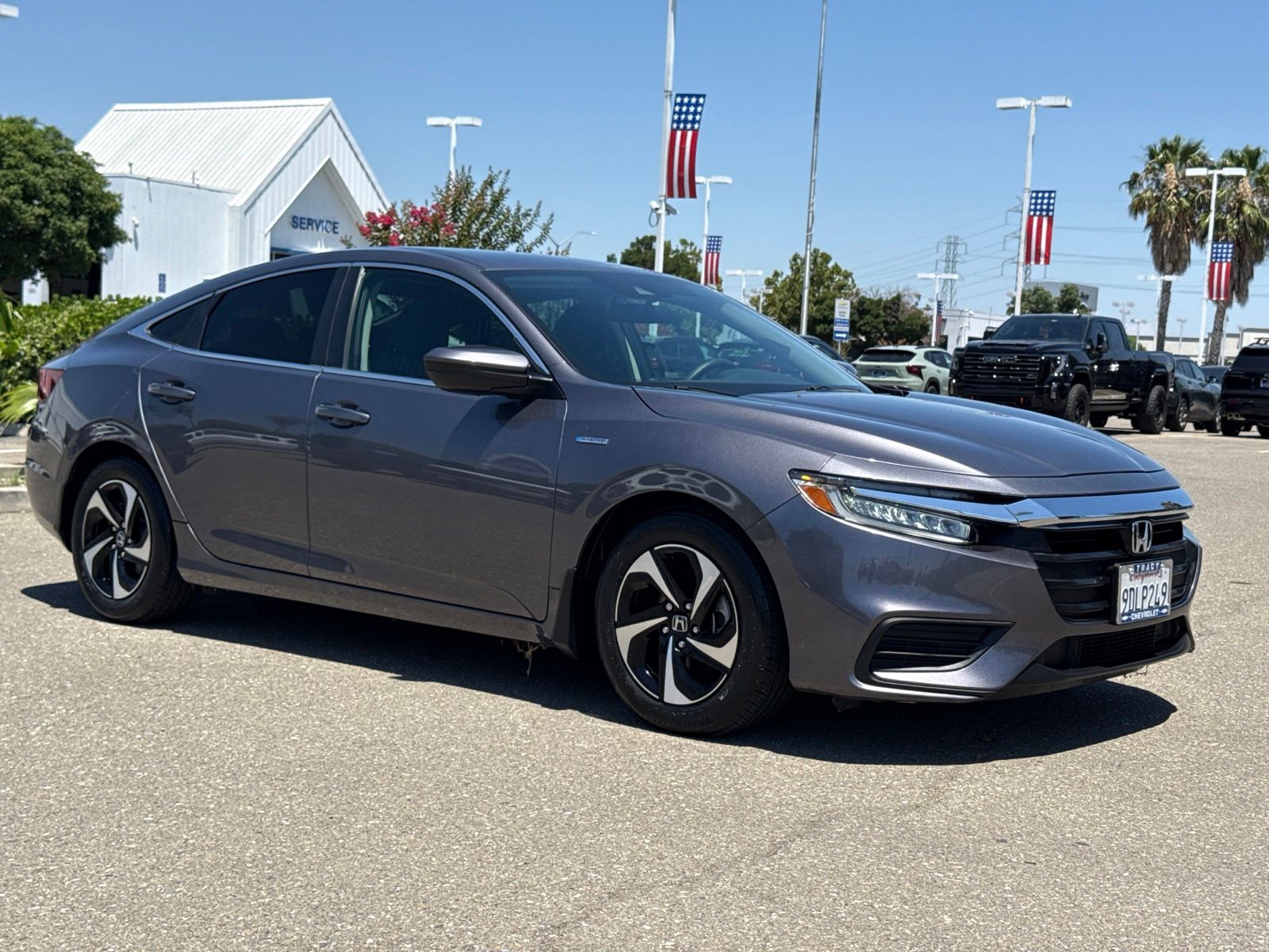 Gray 2022 Honda Insight Sedan Front-Wheel Drive Continuously Variable Transmission