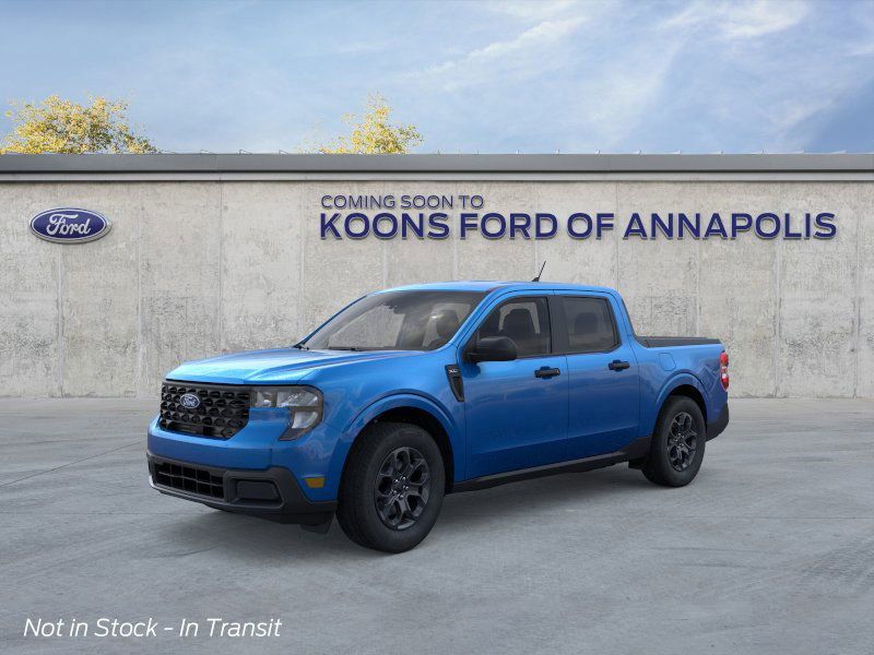 Blue 2026 Ford Maverick XLT SuperCrew AWD Pickup Truck All-Wheel Drive Continuously Variable Transmission