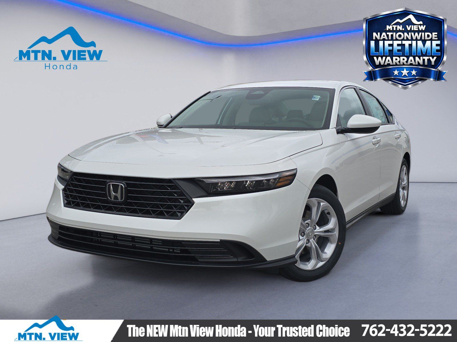Platinum White Pearl 2026 Honda Accord Sedan Front-Wheel Drive Continuously Variable Transmission