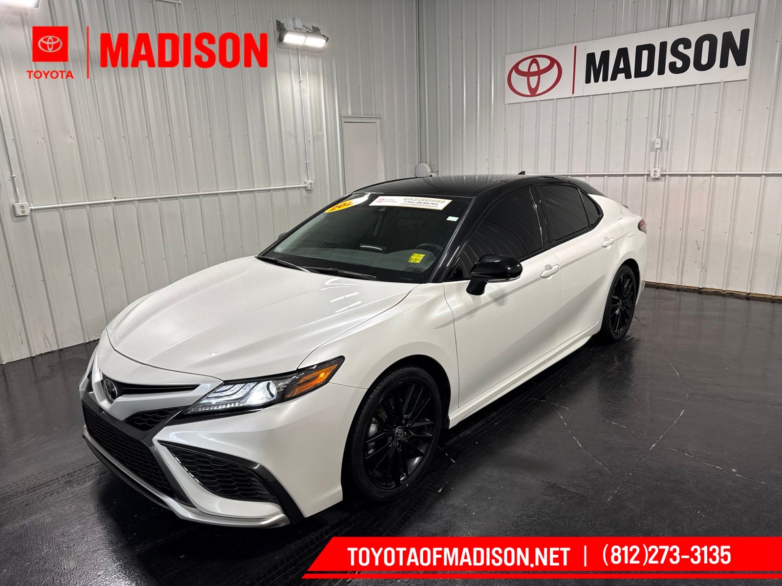 Wind Chill Pearl/Midnight Black Metallic 2023 Toyota Camry Sedan All-Wheel Drive 8-Speed Automatic
