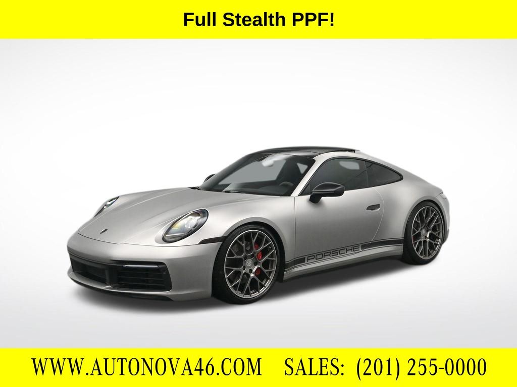 Silver 2020 Porsche 911 Carrera S Coupe RWD Coupe Rear-Wheel Drive 8-Speed Automatic