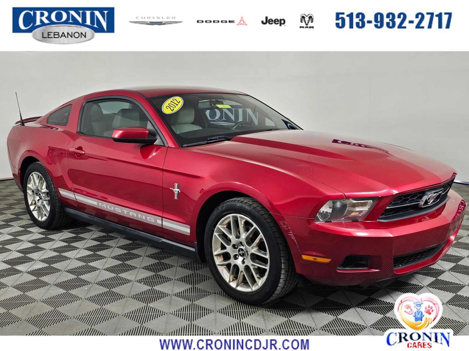 Red Candy 2012 Ford Mustang V6 Premium Coupe RWD Coupe Rear-Wheel Drive 6-Speed Automatic