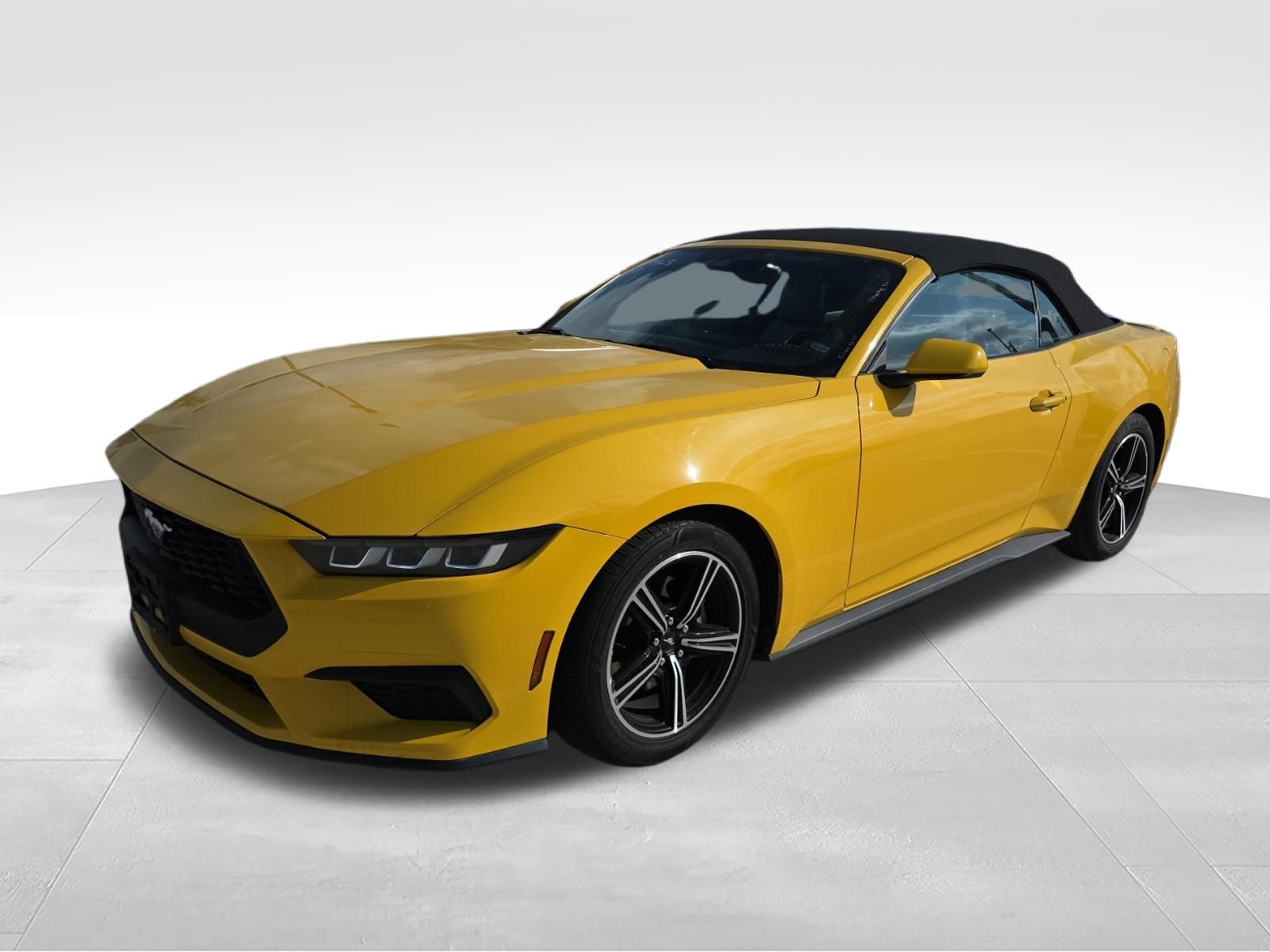 Yellow 2024 Ford Mustang Convertible Rear-Wheel Drive Automatic