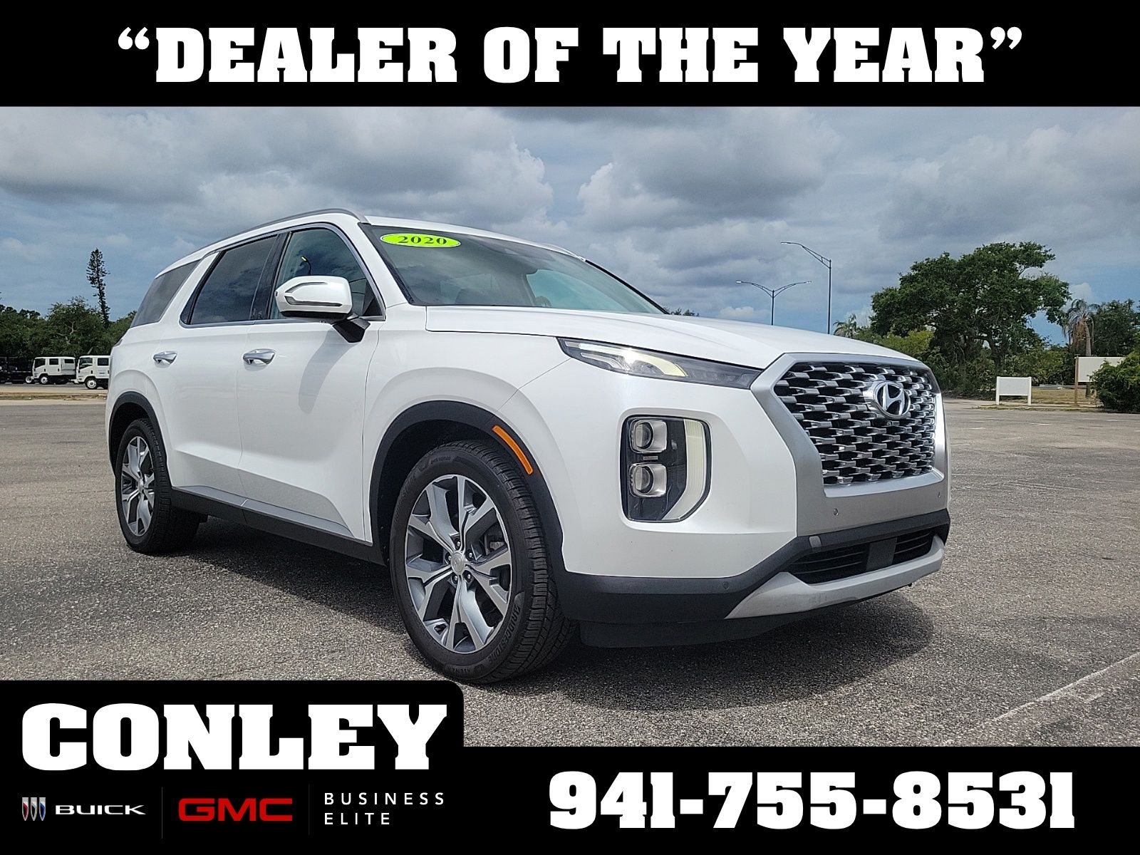 White 2020 Hyundai Palisade SUV / Crossover Front-Wheel Drive 8-Speed Automatic