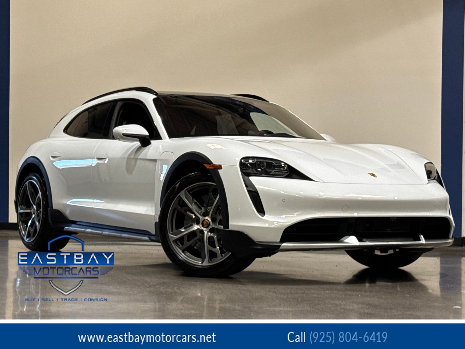 Carrara White Metallic 2023 Porsche Taycan Wagon All-Wheel Drive 2-Speed Automatic