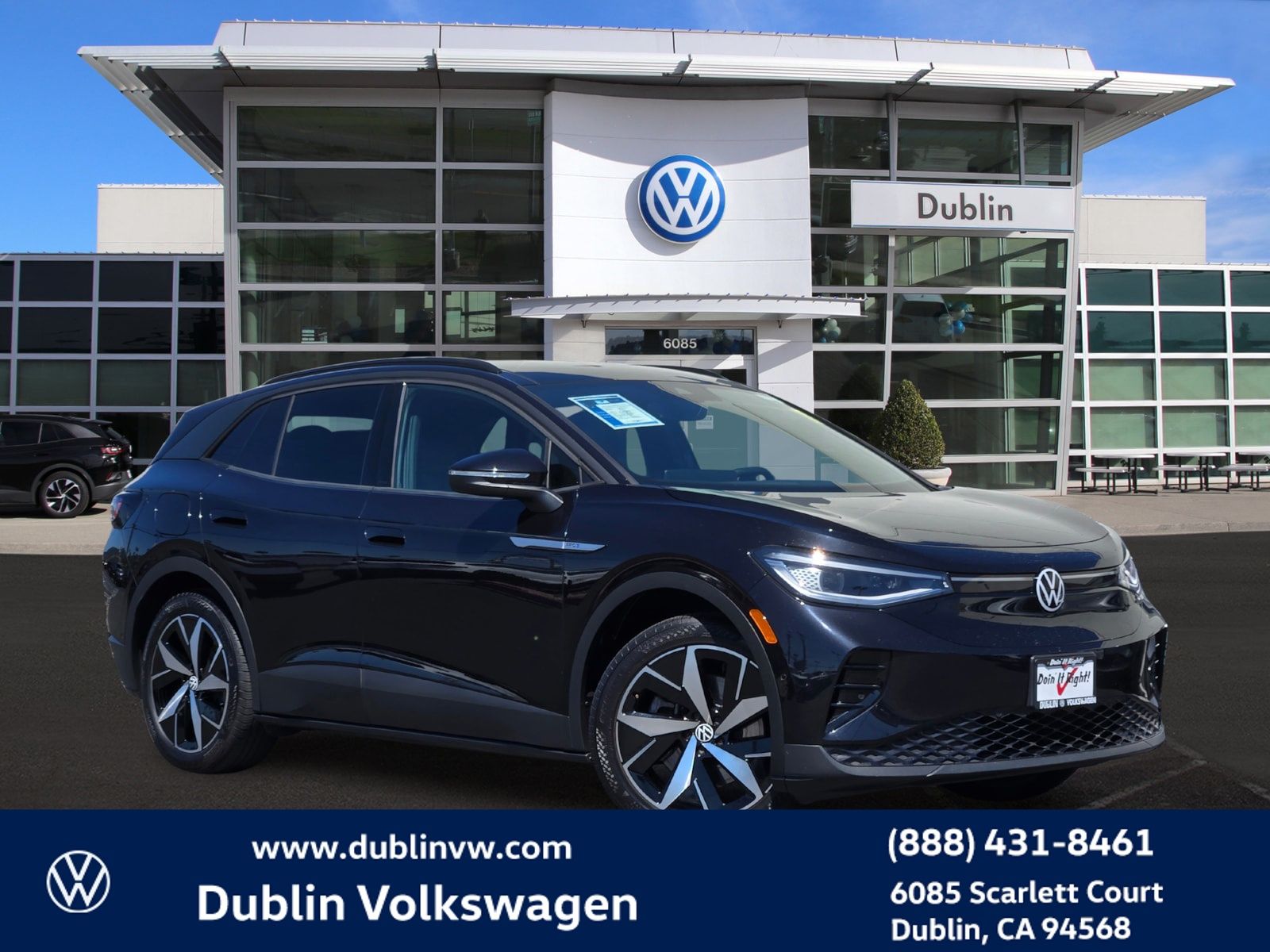 Deep Black 2023 Volkswagen ID.4 SUV / Crossover Rear-Wheel Drive Automatic