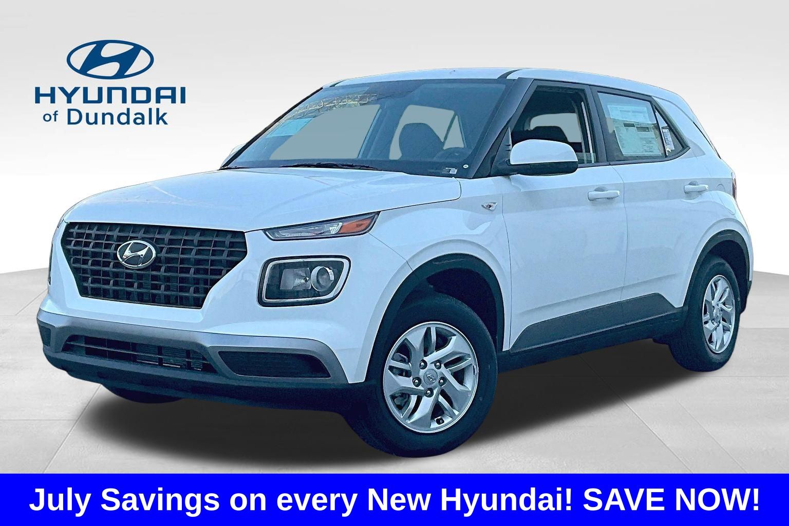 Lunar White 2026 Hyundai Venue SUV / Crossover Front-Wheel Drive Continuously Variable Transmission