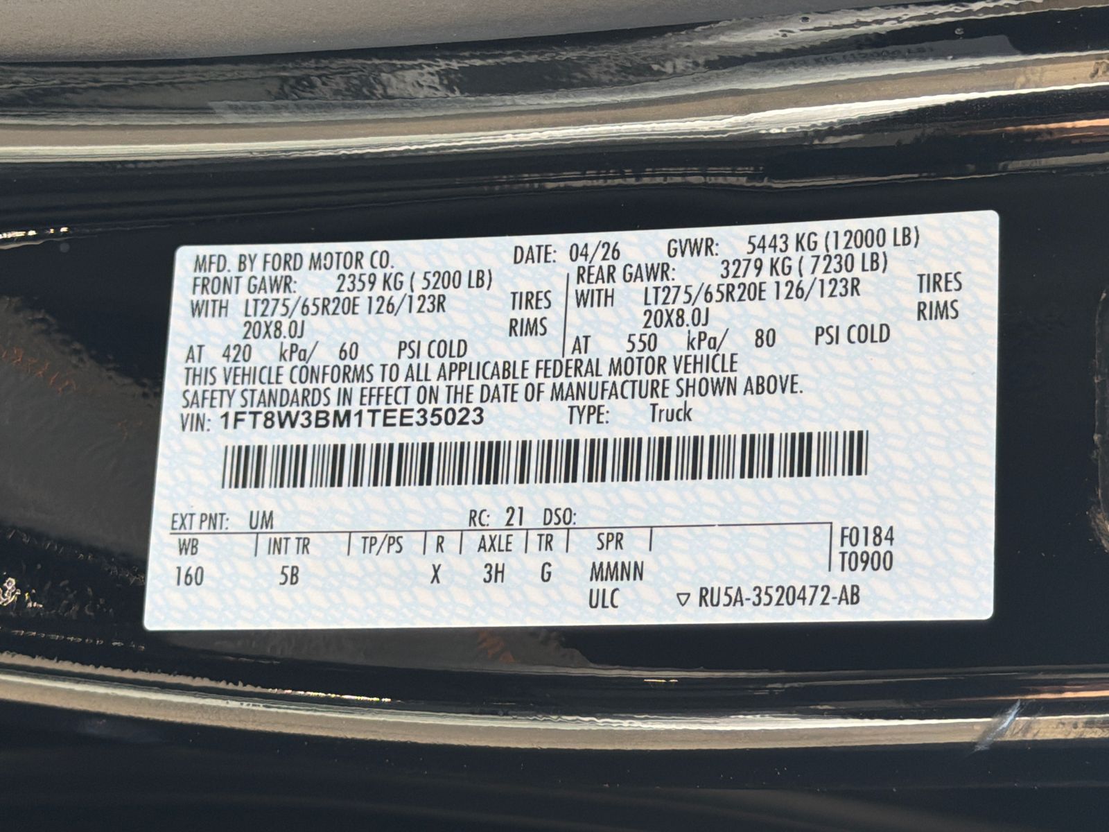 New 2026 Agate Black Metallic Ford F-350® Lariat® image 35