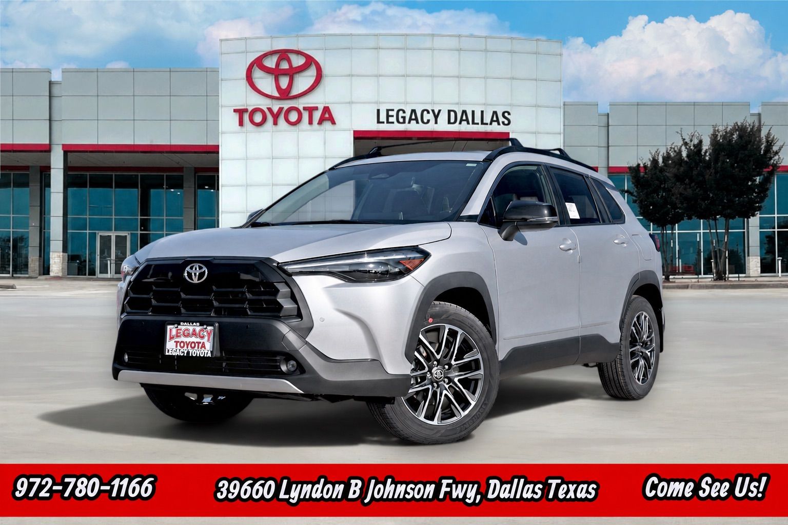 Silver 2026 Toyota Corolla Cross SUV / Crossover Front-Wheel Drive Continuously Variable Transmission