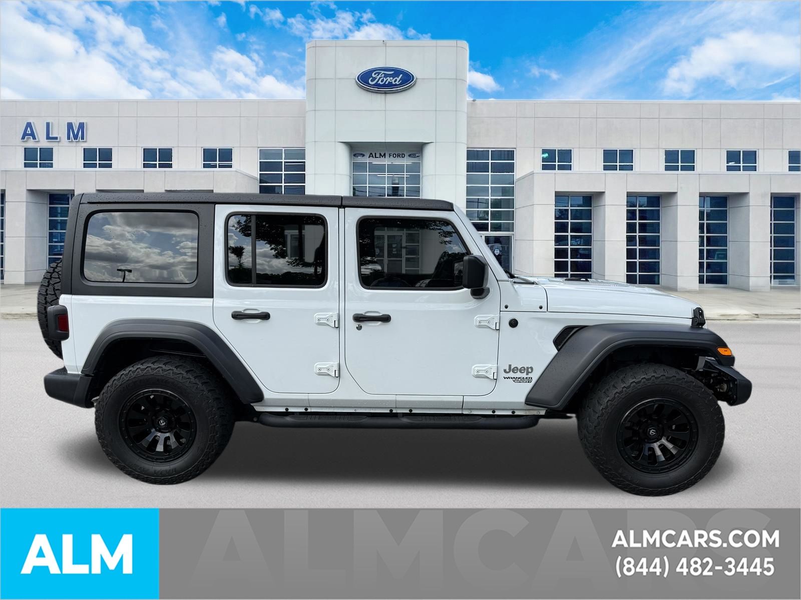 Used 2020 Bright White Clearcoat Jeep Unlimited Sport S image 5