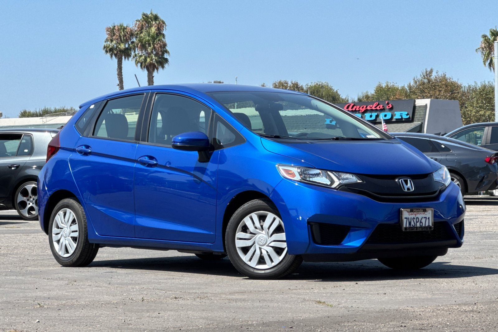 Aegean Blue Metallic 2017 Honda Fit Hatchback Front-Wheel Drive Continuously Variable Transmission