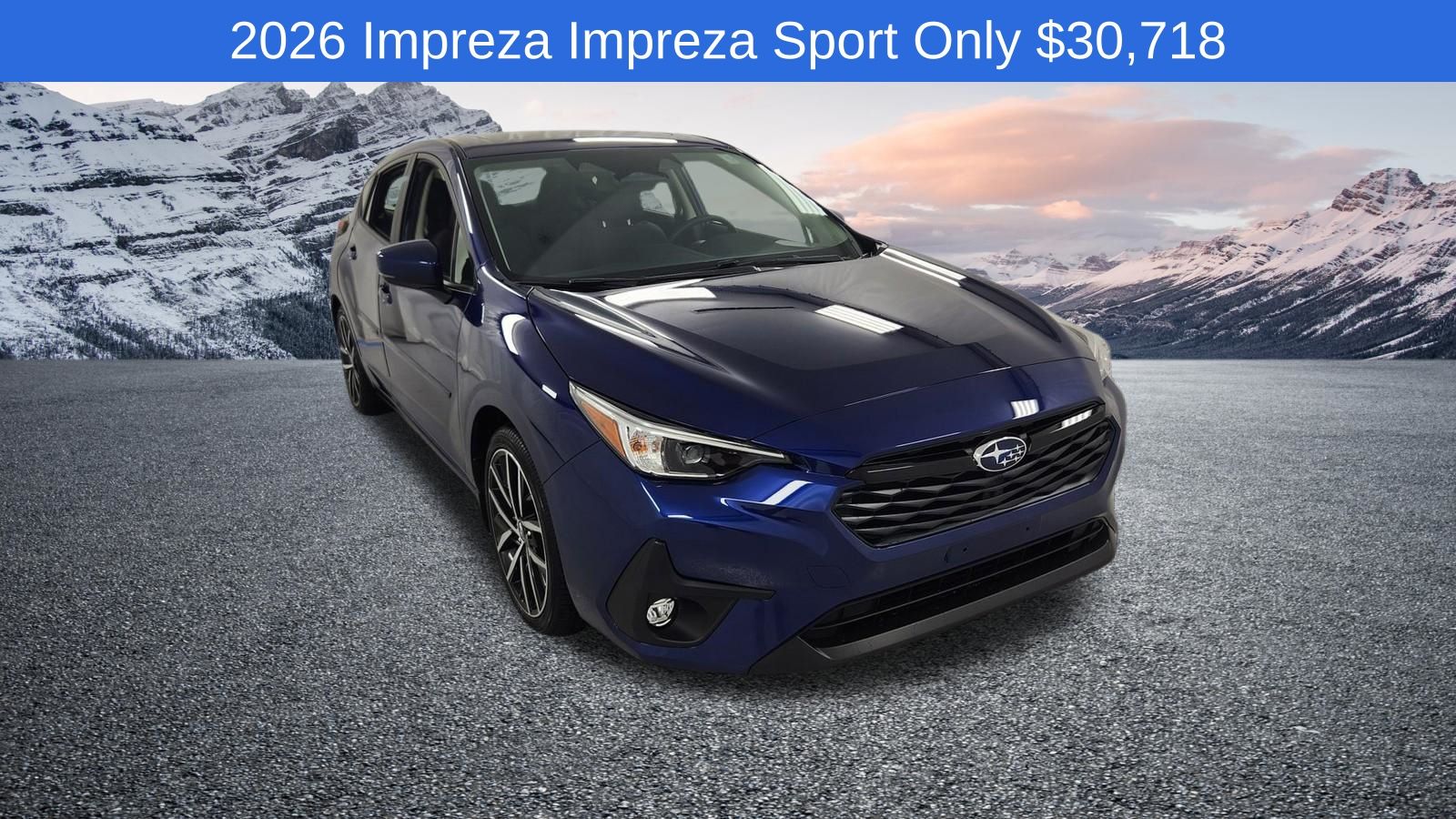 Sapphire Blue Pearl 2026 Subaru Impreza Wagon All-Wheel Drive Continuously Variable Transmission