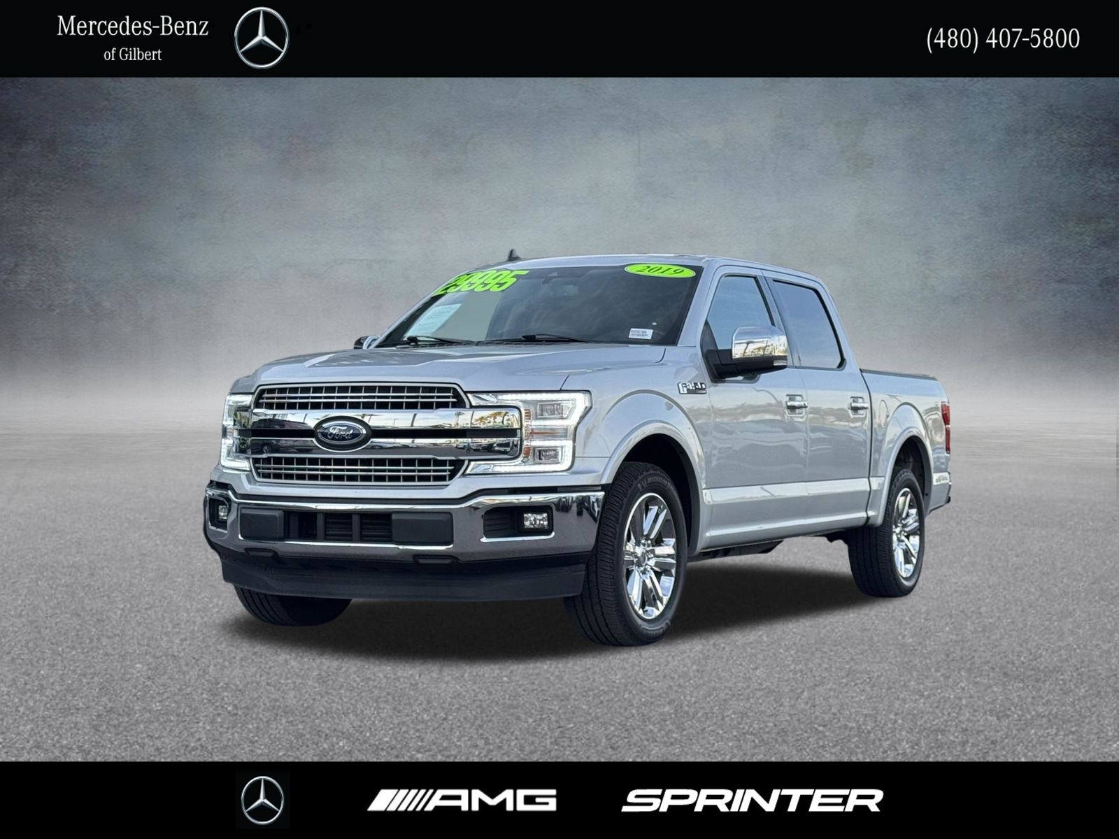Ingot Silver 2019 Ford F-150 Lariat SuperCrew RWD Pickup Truck 4X2 Automatic