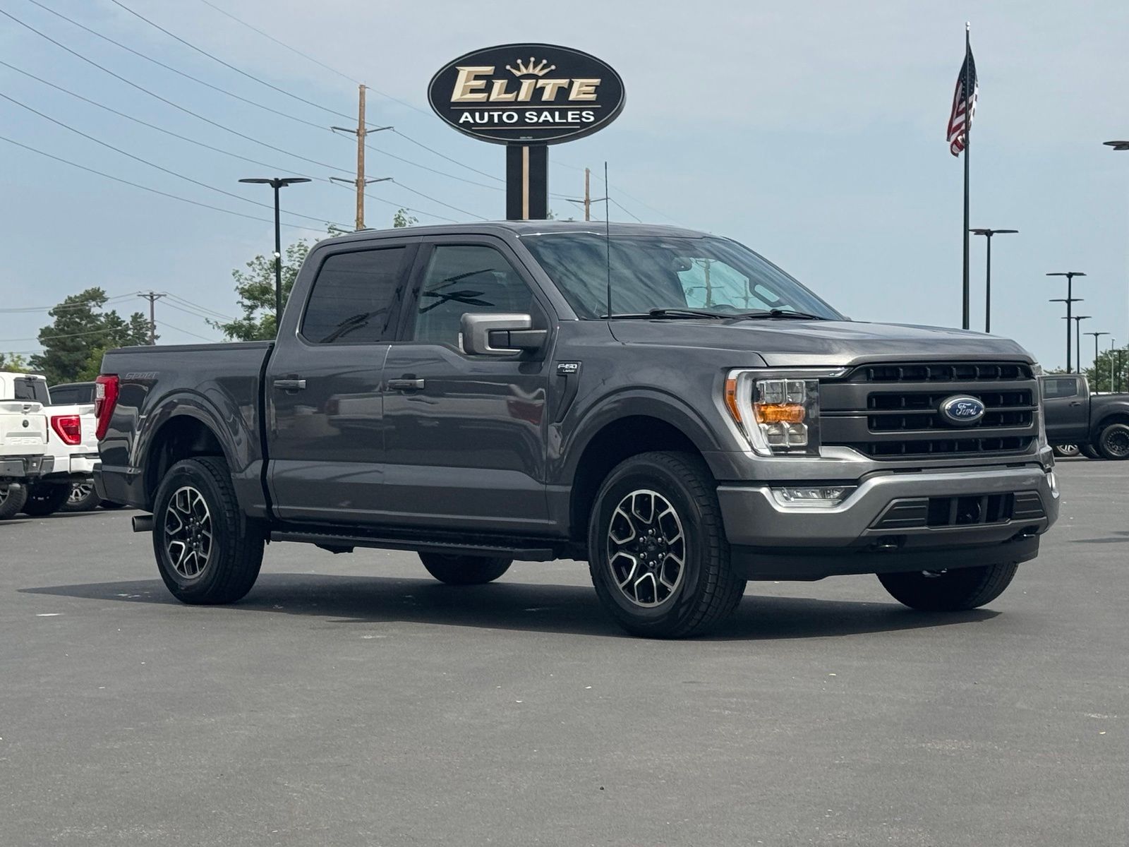 Gray 2023 Ford F-150 Pickup Truck Four-Wheel Drive Automatic