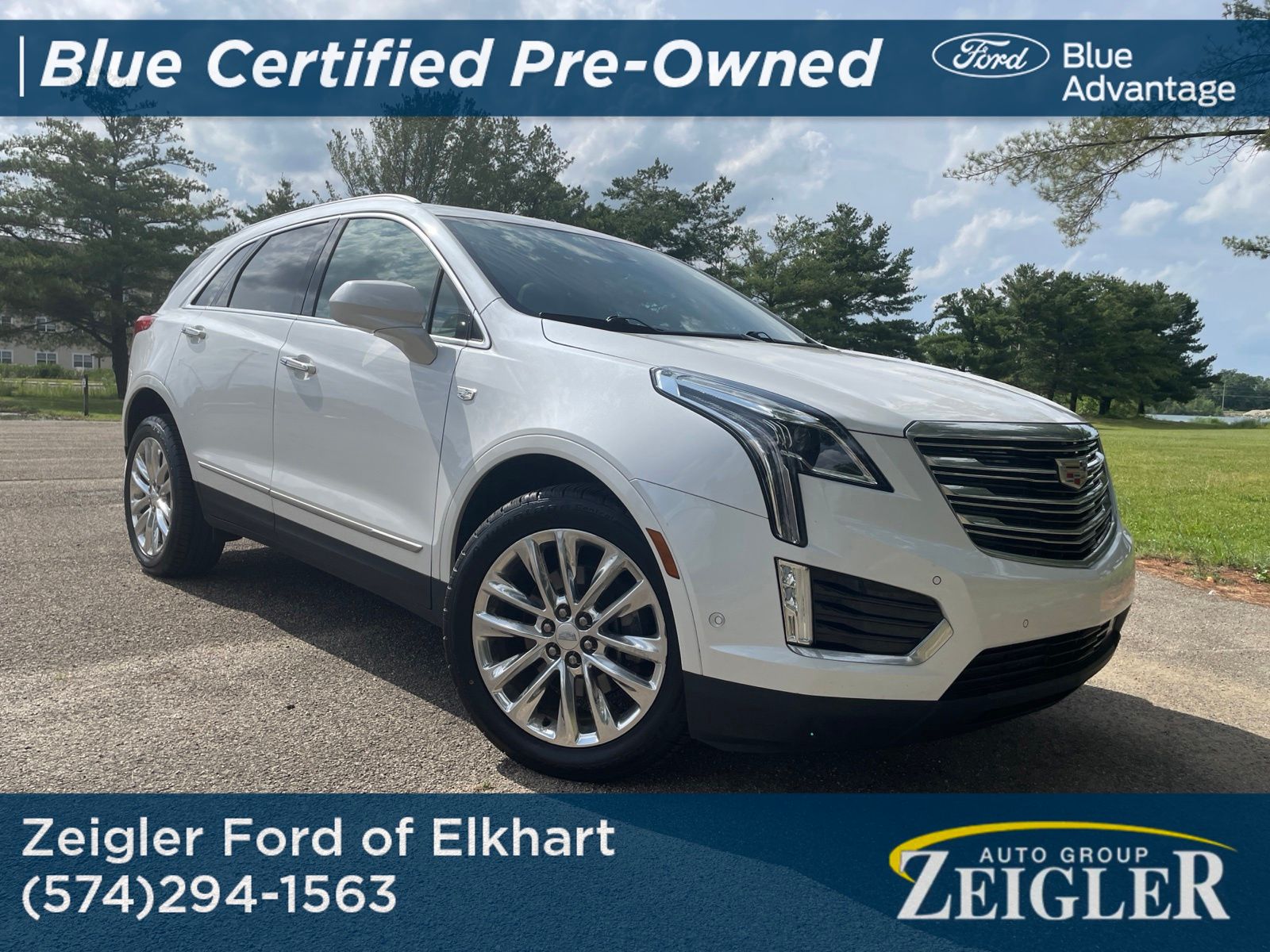 Crystal White Tricoat 2019 Cadillac XT5 SUV / Crossover Four-Wheel Drive 8-Speed Automatic