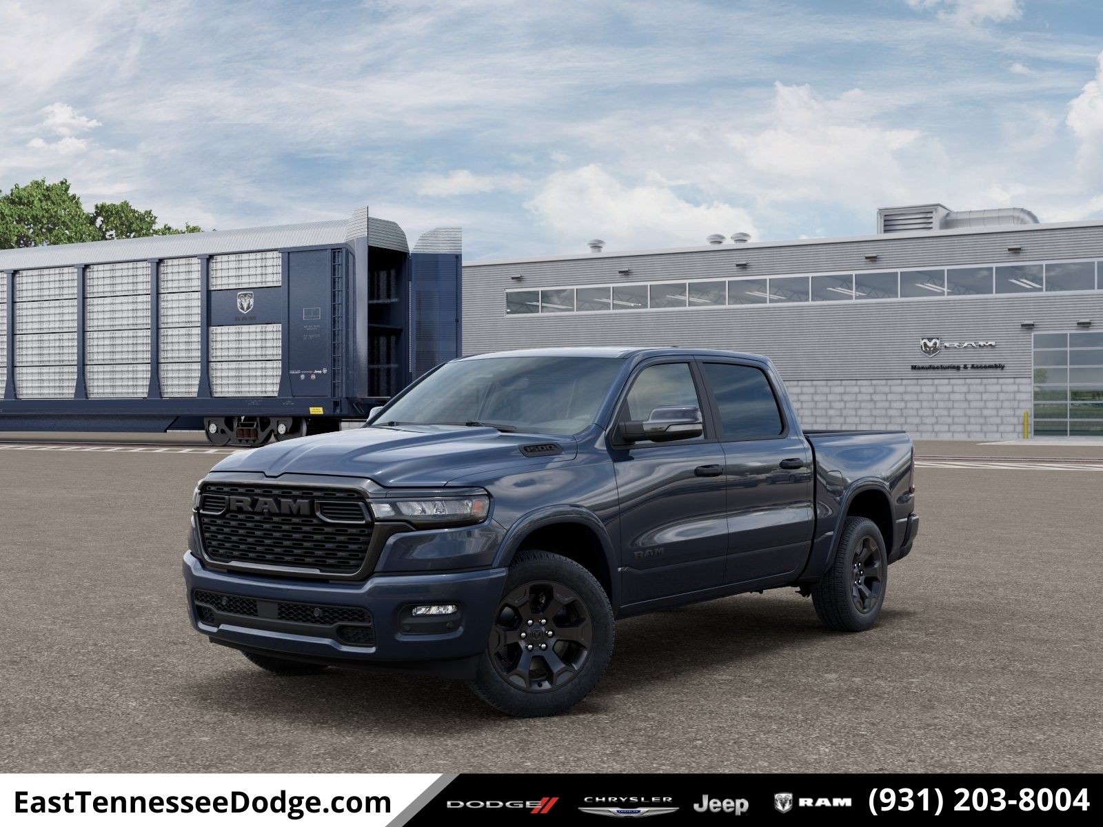 Forged Blue Metallic 2026 RAM 1500 Big Horn Crew Cab 4WD Pickup Truck Four-Wheel Drive Automatic