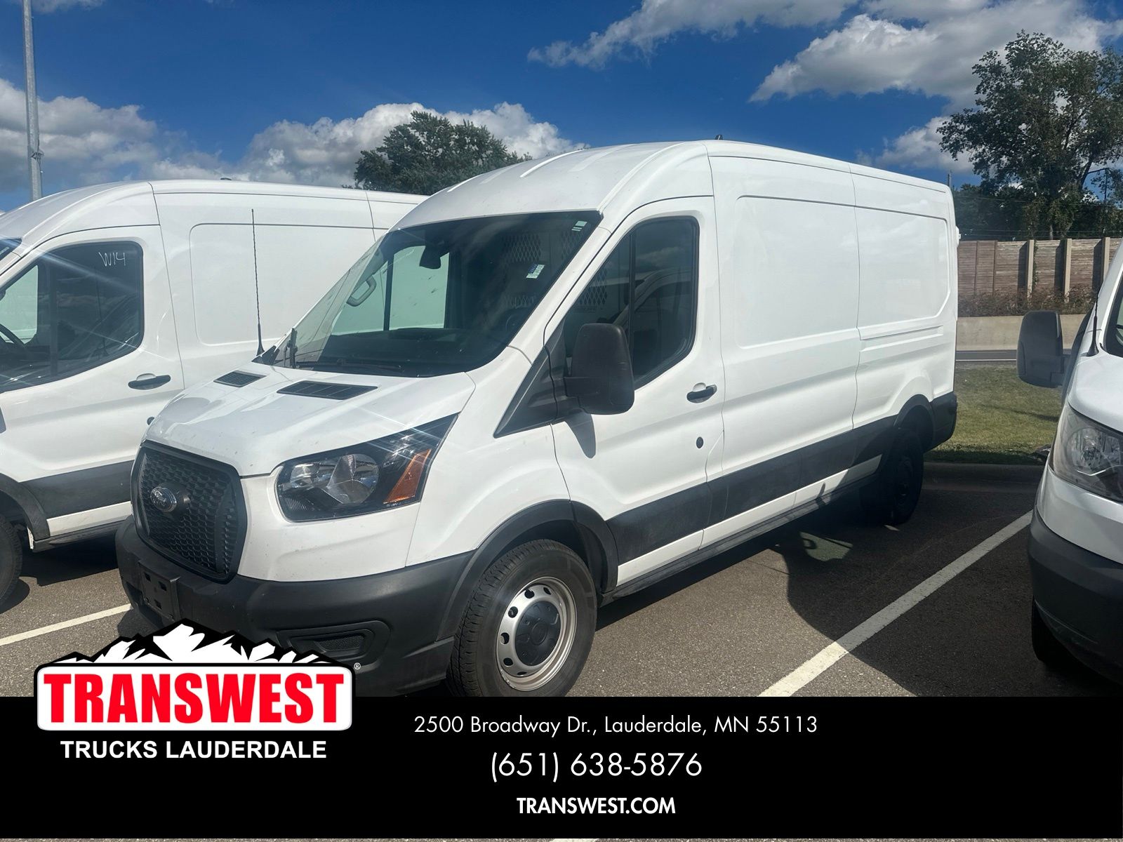 Oxford White 2024 Ford Transit Cargo Van Rear-Wheel Drive 