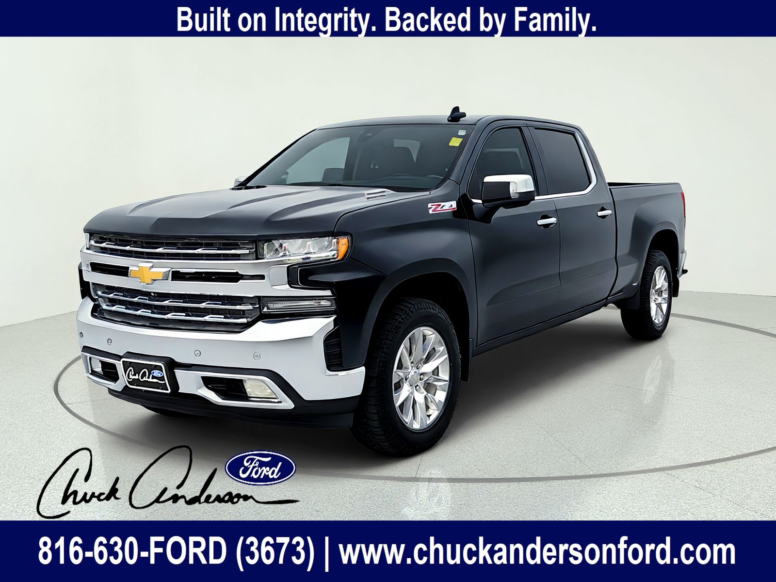 Black 2020 Chevrolet Silverado 1500 Pickup Truck Four-Wheel Drive Automatic