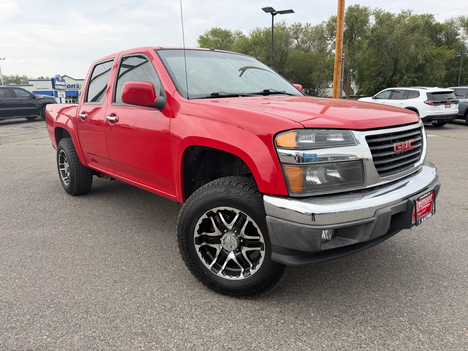Fire Red 2011 GMC Canyon Pickup Truck Four-Wheel Drive 4-Speed Automatic Overdrive
