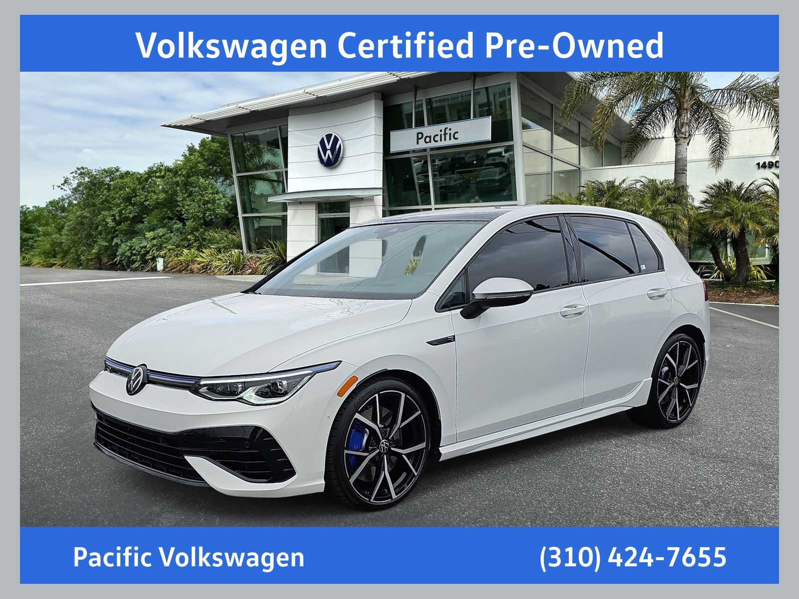Pure White 2023 Volkswagen Golf R Hatchback All-Wheel Drive 7-Speed Dual Clutch