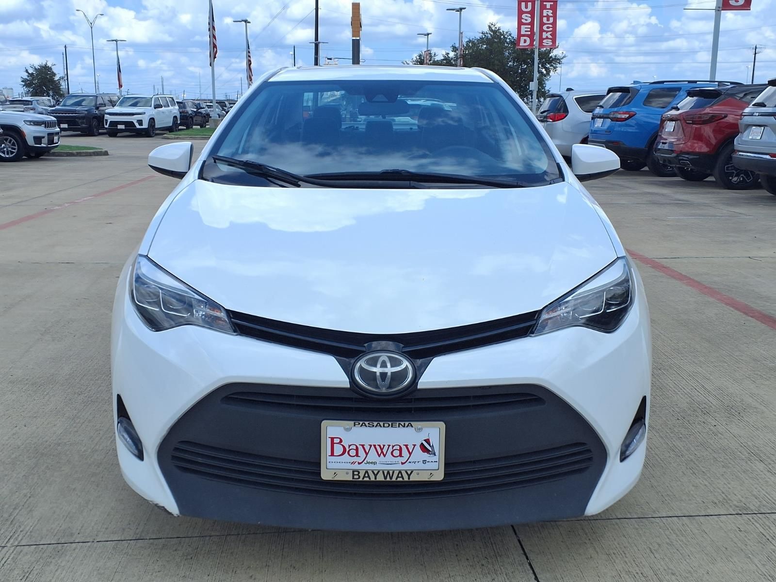 2017 Toyota Corolla XLE White at Durrett Motor Company
