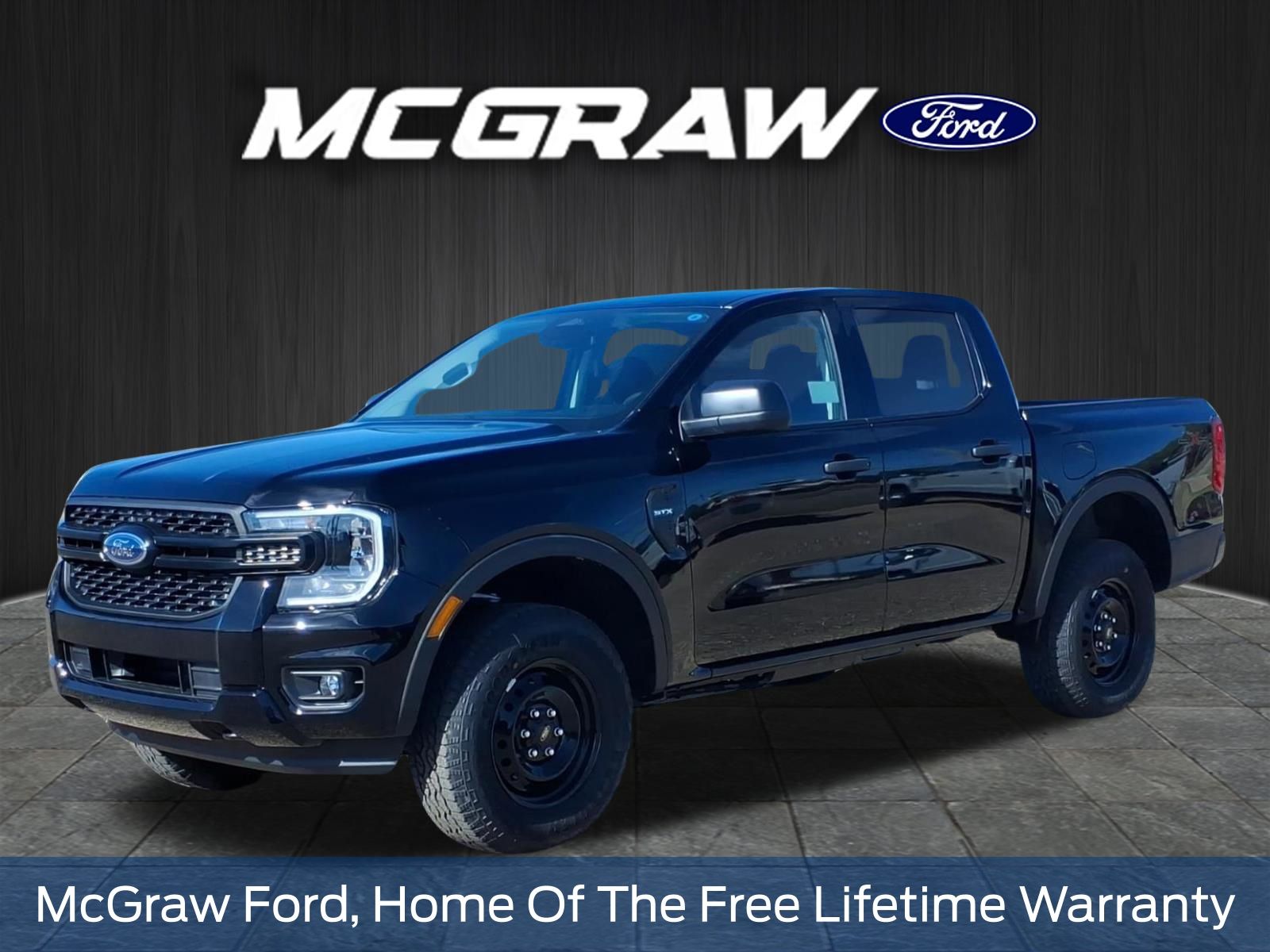 Shadow Black 2026 Ford Ranger Pickup Truck Four-Wheel Drive Automatic