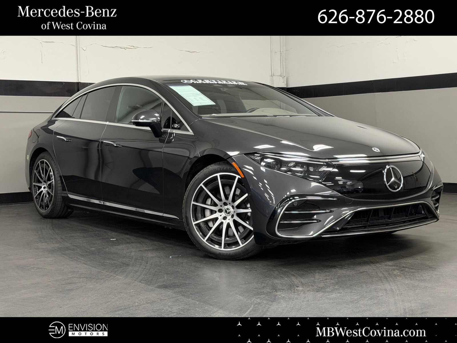 Gray Metallic 2023 Mercedes-Benz EQS 580 4MATIC AWD Sedan All-Wheel Drive 1-Speed Automatic