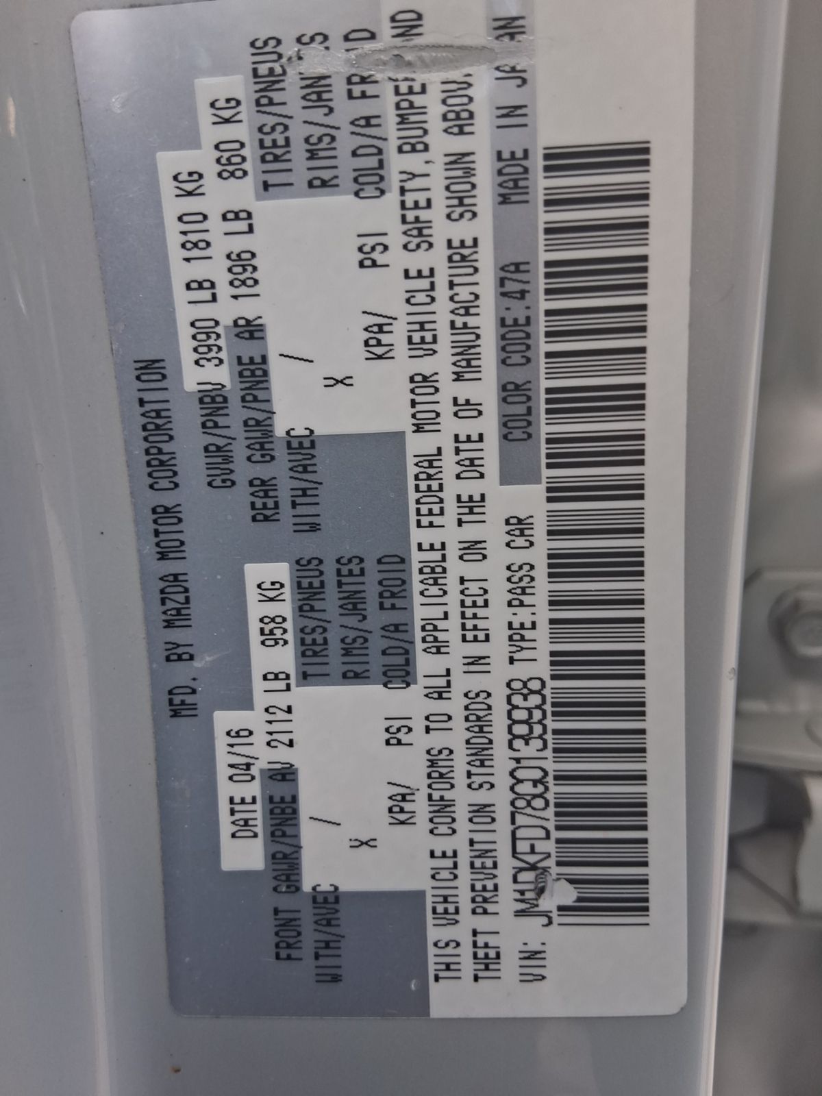 Used Car 2016 Mazda Cx-3  Grand Touring For Sale Under $20,000 In Austin, Texas