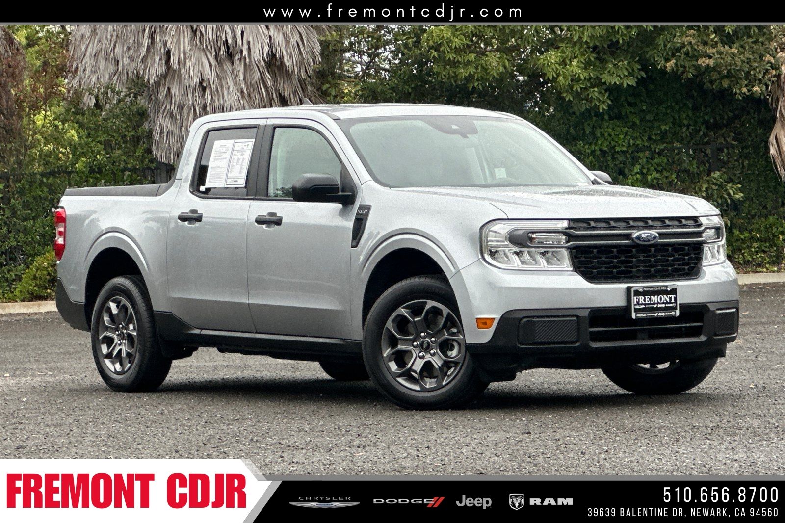 Silver Metallic 2024 Ford Maverick XLT SuperCrew FWD Pickup Truck Front-Wheel Drive Continuously Variable Transmission