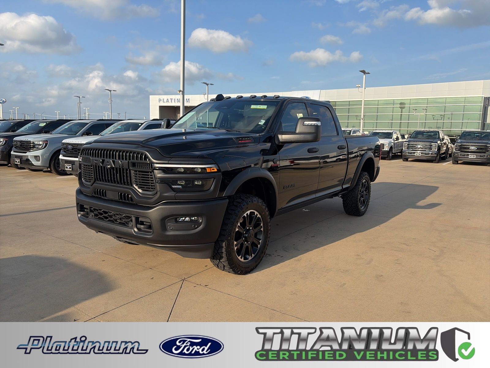 Diamond Black Crystal Pearlcoat 2026 RAM 2500 Rebel Crew Cab 4WD Pickup Truck Four-Wheel Drive 8-Speed Automatic