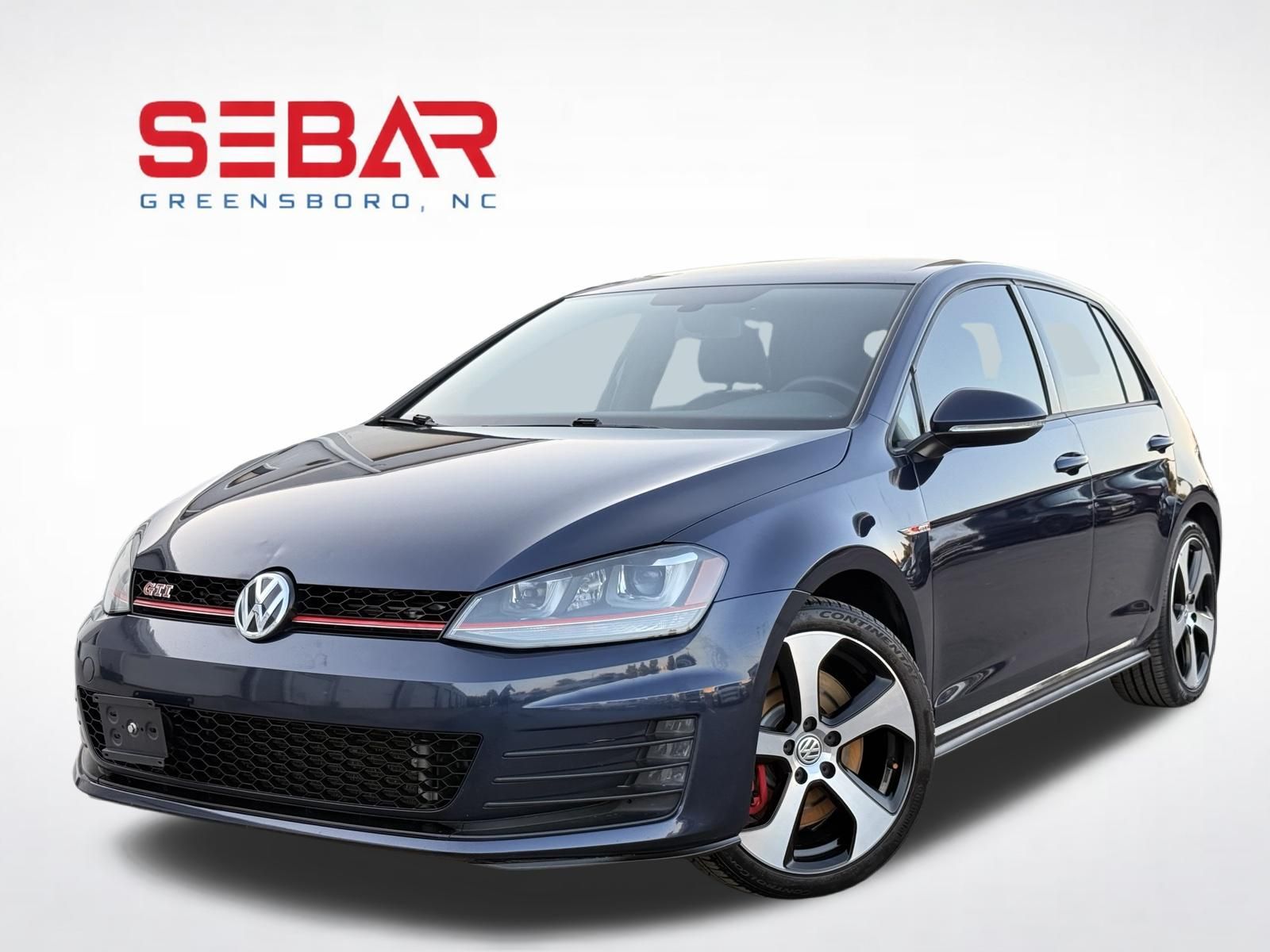Blue 2017 Volkswagen Golf GTI Hatchback Front-Wheel Drive 6-Speed Manual