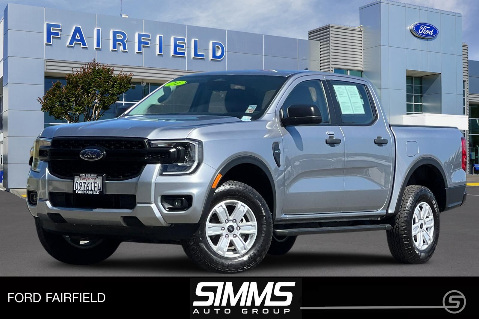 Silver Metallic 2024 Ford Ranger XL SuperCrew RWD Pickup Truck 4X2 Automatic