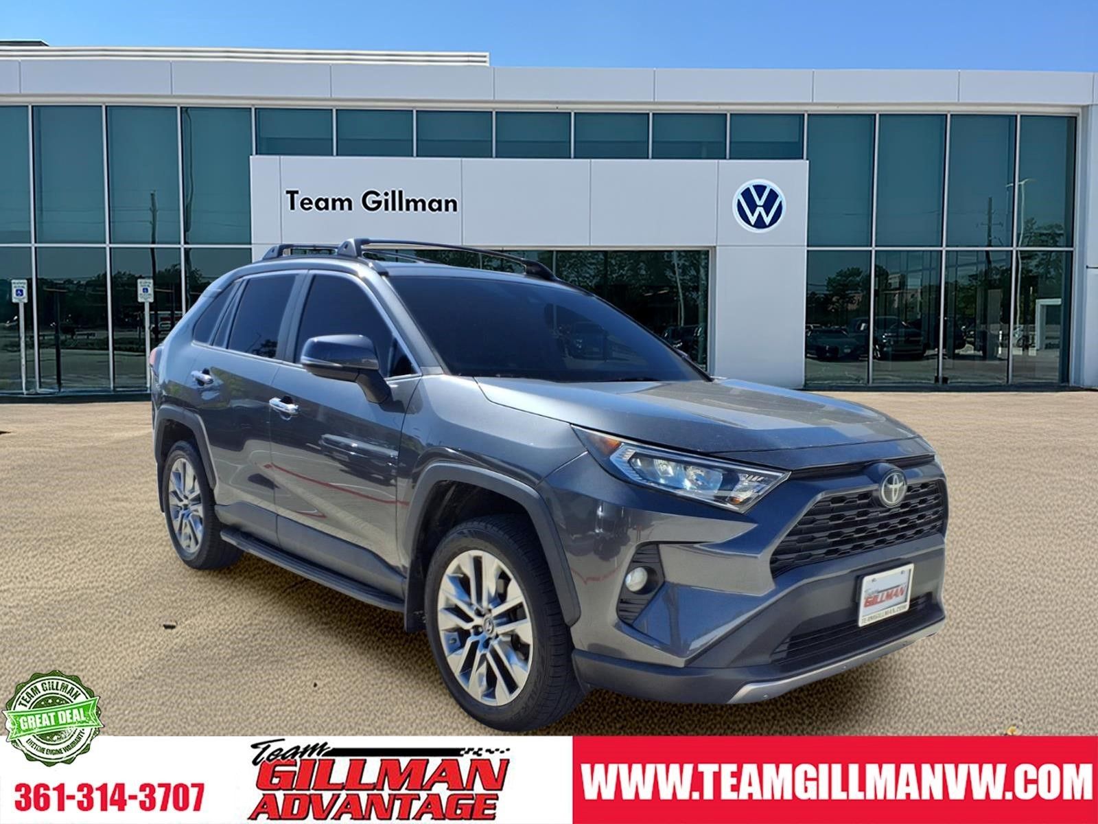 Magnetic Gray Metallic 2019 Toyota RAV4 SUV / Crossover Front-Wheel Drive 8-Speed Automatic