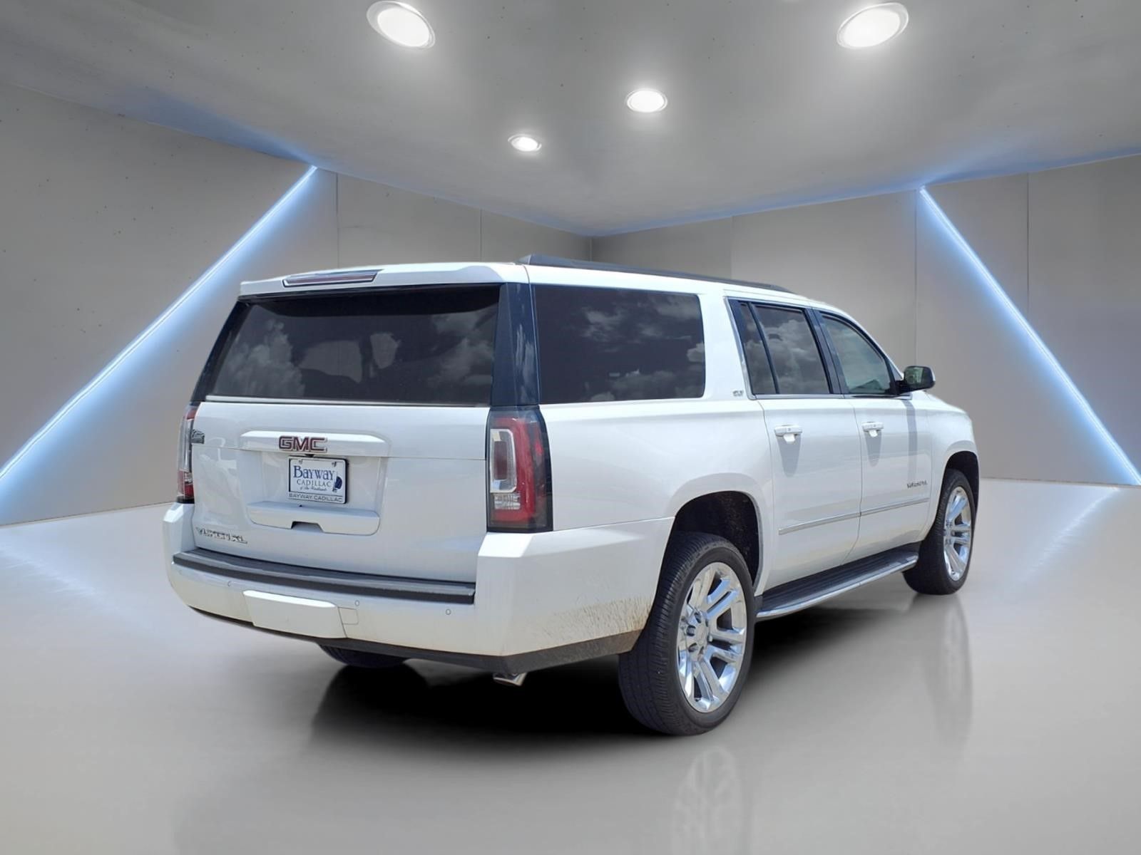 2020 GMC Yukon XL SLT White at Bayway Cadillac of The Woodlands