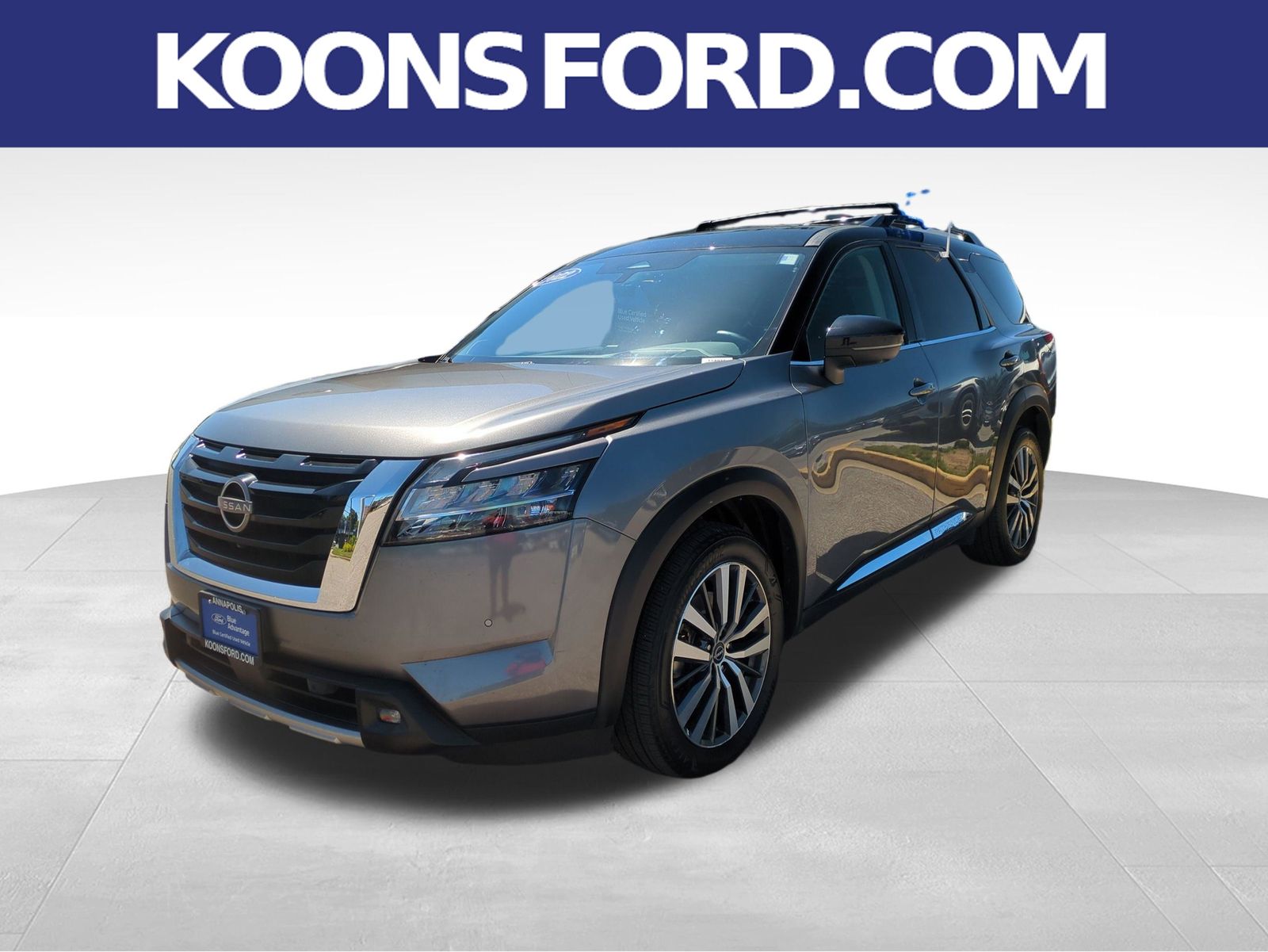 Gray (Gun Metallic) 2022 Nissan Pathfinder Platinum 4WD SUV / Crossover All-Wheel Drive 9-Speed Automatic