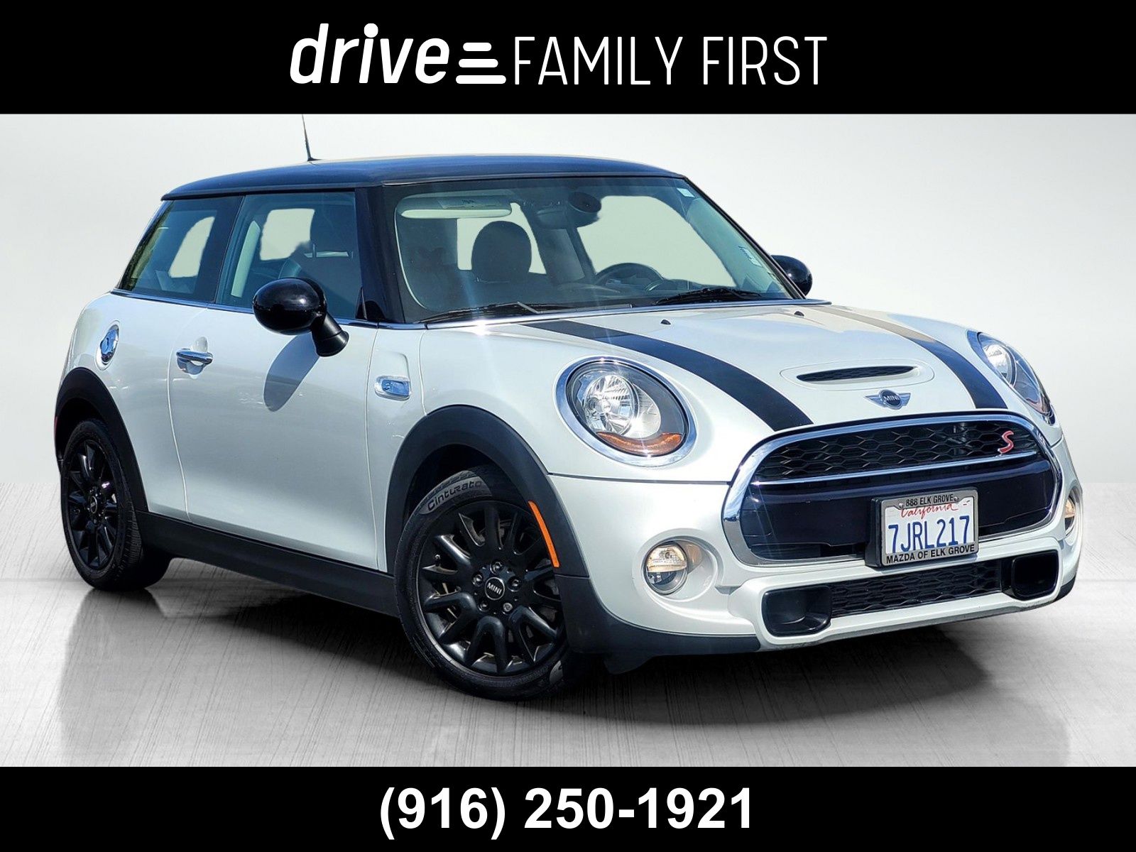 White Silver 2015 MINI Cooper Hatchback Front-Wheel Drive 6-Speed Manual
