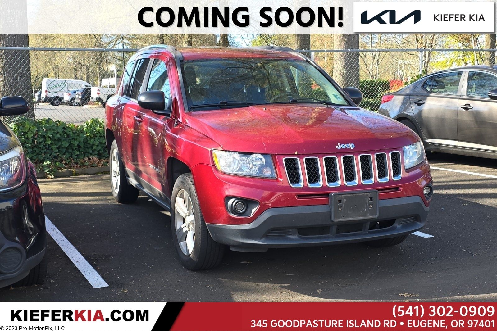 Deep Cherry Red Crystal Pearlcoat 2014 Jeep Compass Sport 4WD SUV / Crossover Four-Wheel Drive 6-Speed Automatic