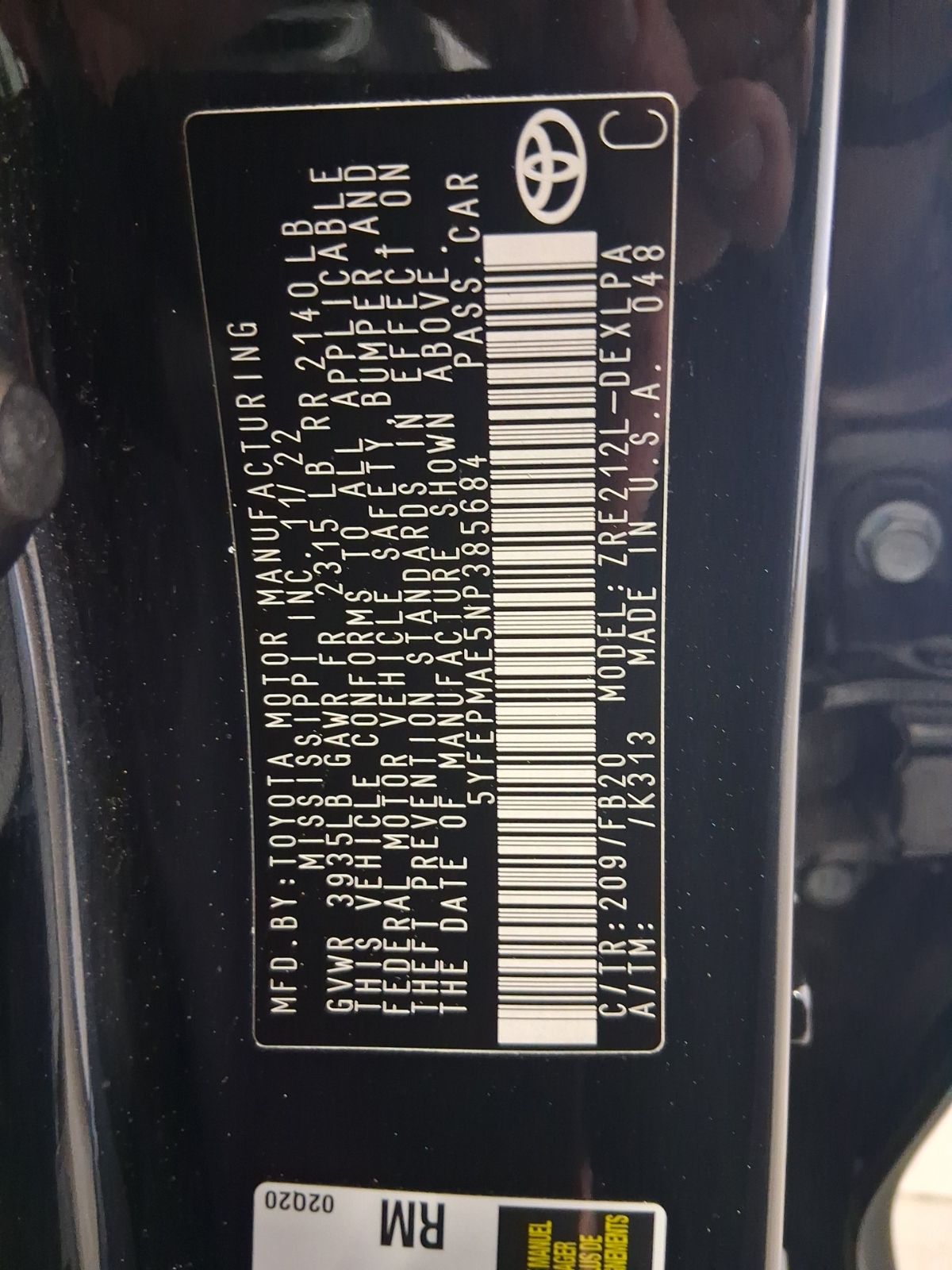 Used Car 2022 Toyota Corolla  Le For Sale Under $20,000 In Austin, Texas