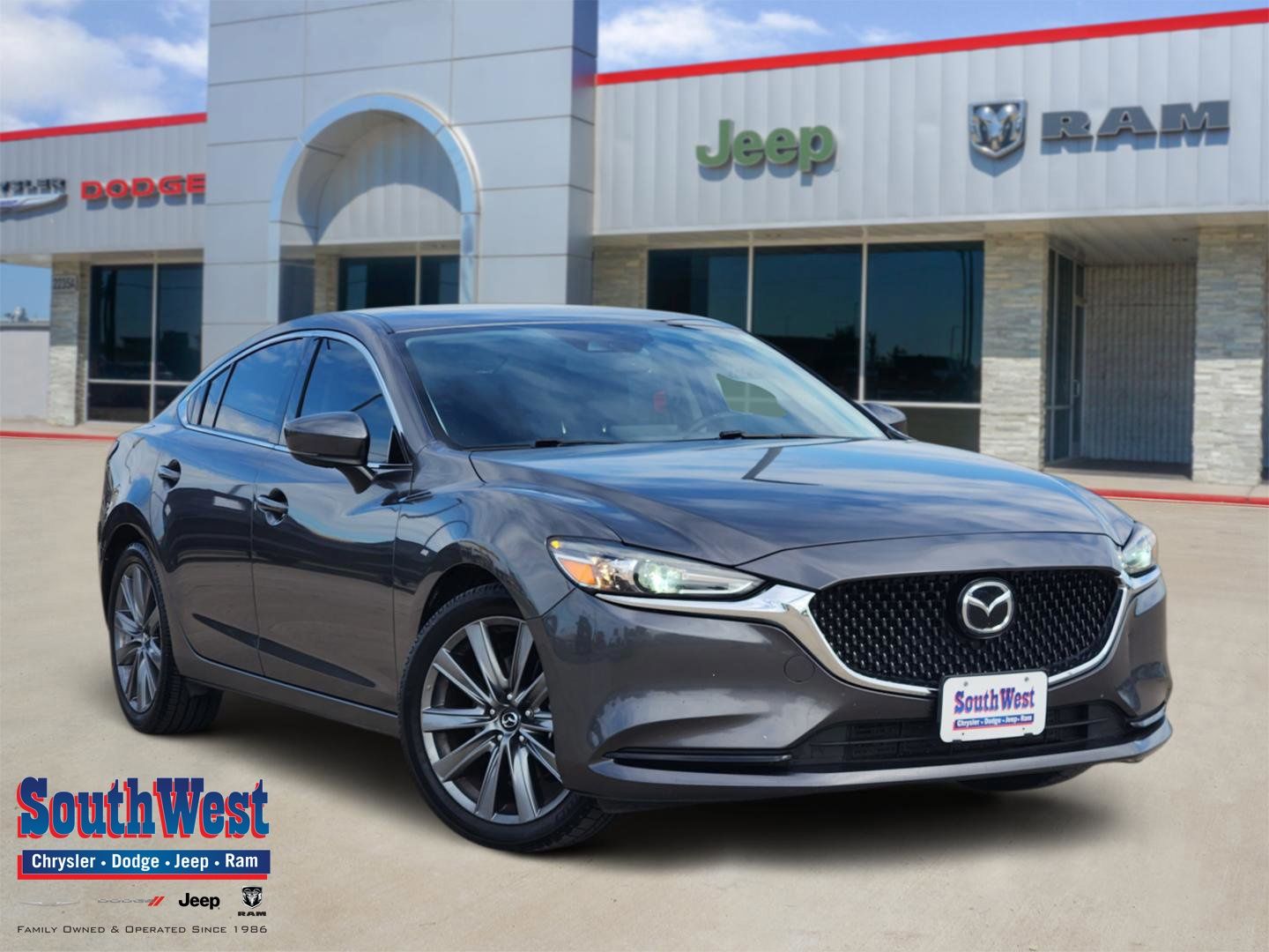 Machine Gray Metallic 2019 Mazda MAZDA6 Grand Touring FWD Sedan Front-Wheel Drive 6-Speed Automatic