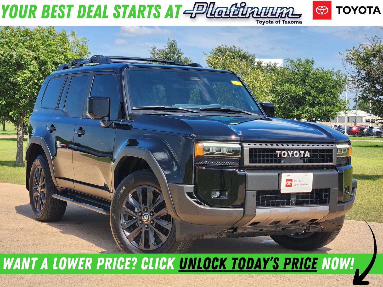 Black 2024 Toyota Land Cruiser 4WD SUV / Crossover Four-Wheel Drive 8-Speed Automatic