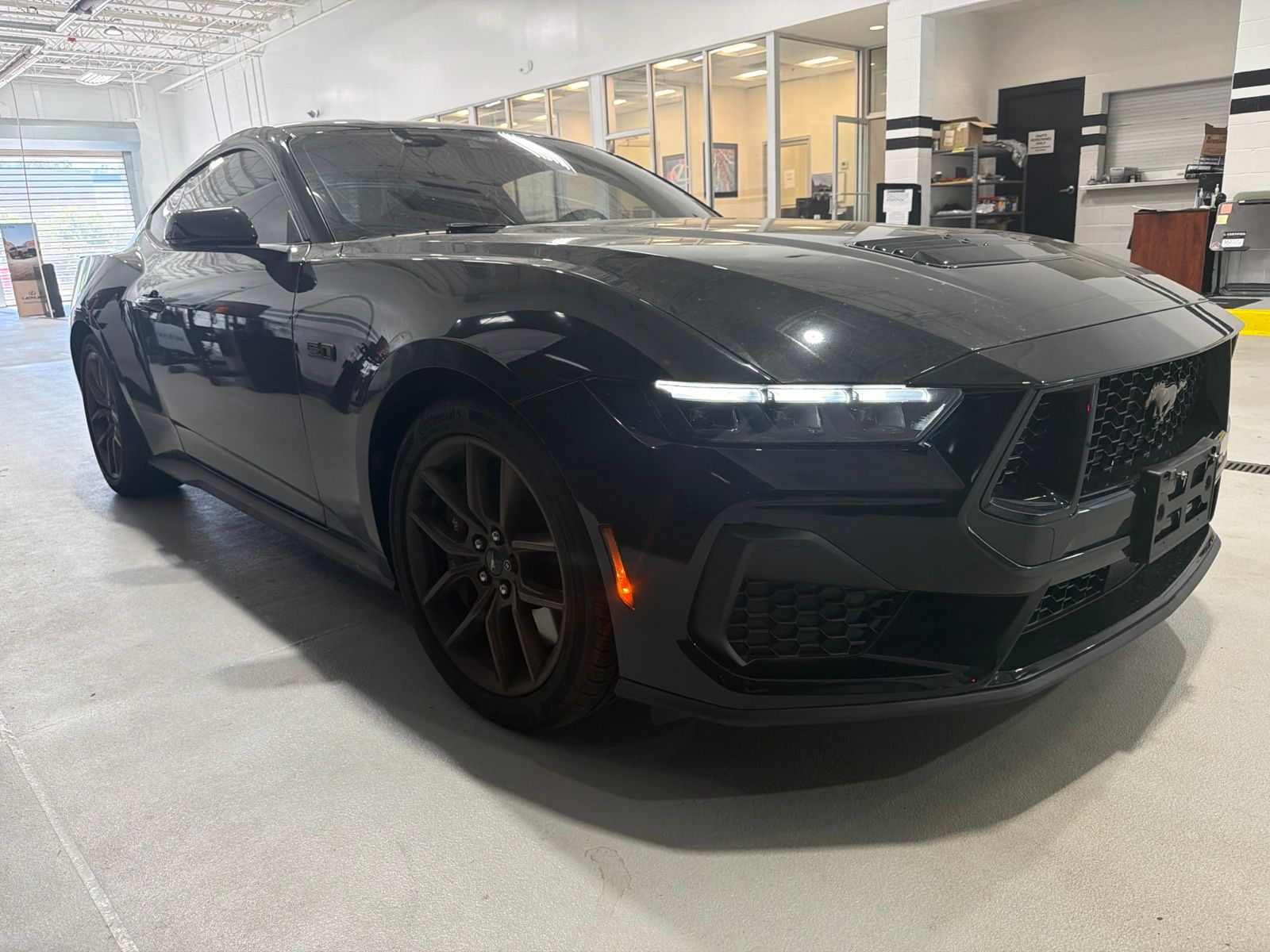 Shadow Black 2025 Ford Mustang Coupe Rear-Wheel Drive Automatic