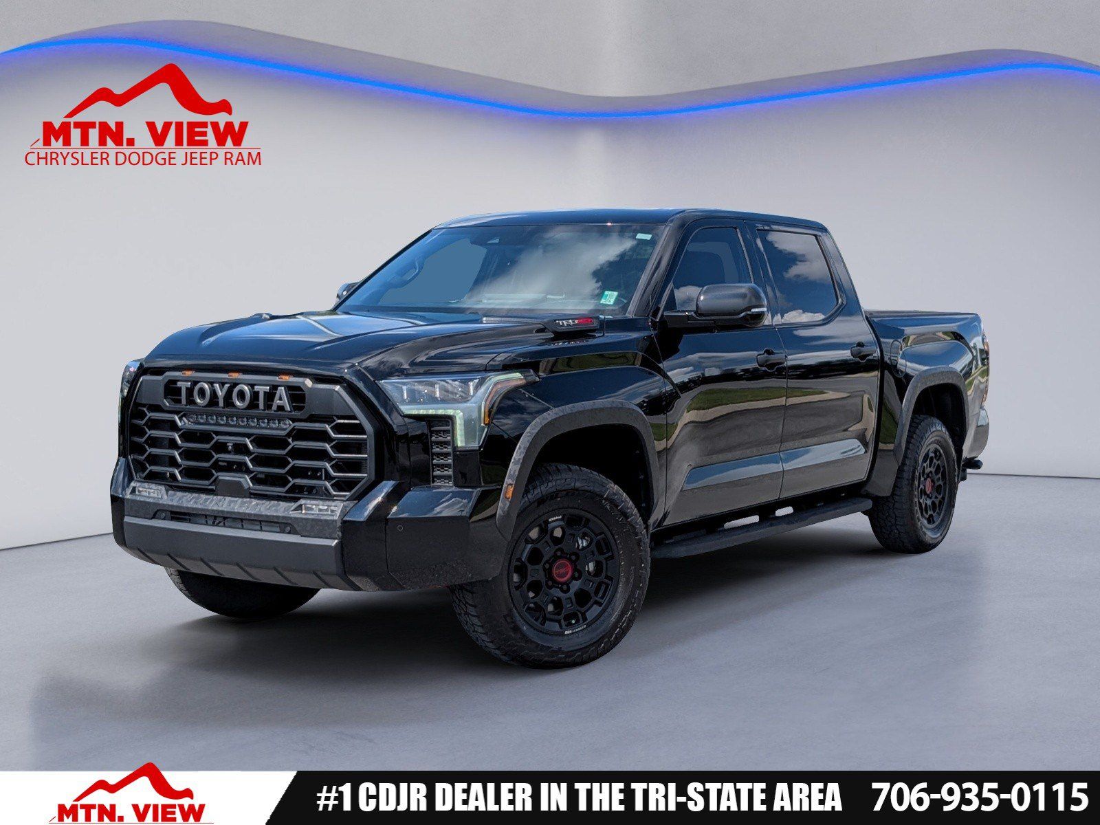 Midnight Black Metallic 2025 Toyota Tundra Hybrid Pickup Truck Four-Wheel Drive Automatic
