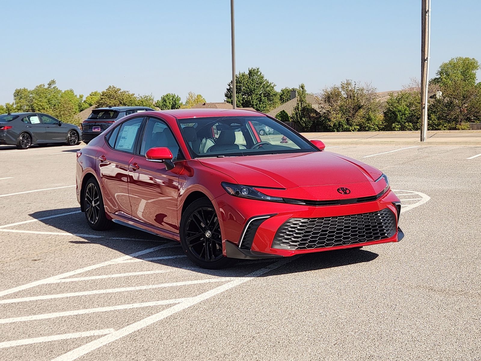 Red 2026 Toyota Camry Sedan Front-Wheel Drive Continuously Variable Transmission