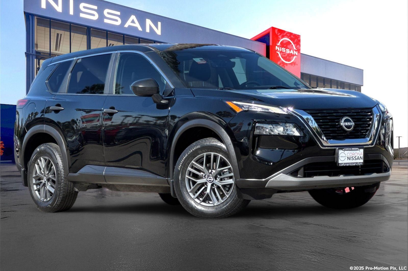 Super Black 2023 Nissan Rogue S FWD SUV / Crossover Front-Wheel Drive Continuously Variable Transmission