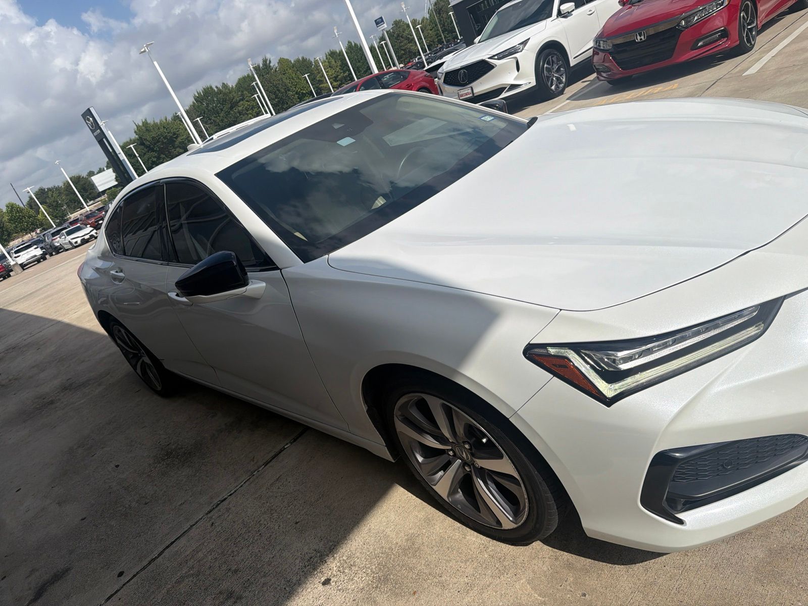 Platinum White Pearl 2023 Acura TLX Sedan All-Wheel Drive Automatic
