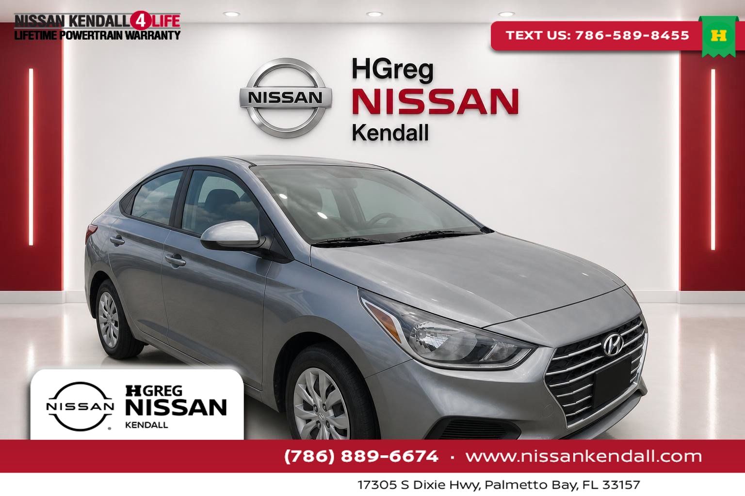 Gray 2021 Hyundai Accent Sedan Front-Wheel Drive Continuously Variable Transmission